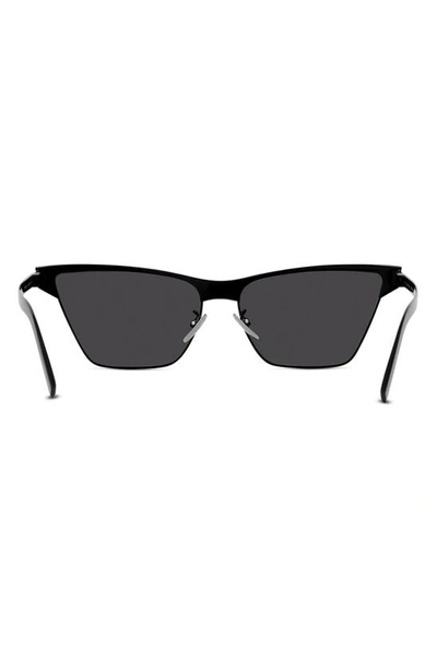 Shop Givenchy 59mm Square Sunglasses In Shiny Black / Smoke