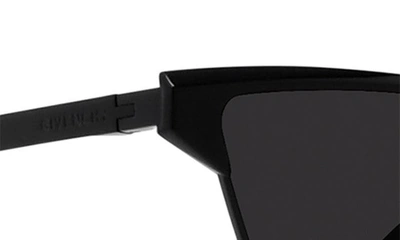 Shop Givenchy 59mm Square Sunglasses In Shiny Black / Smoke