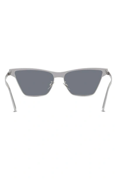 Shop Givenchy 59mm Square Sunglasses In Shiny Palladium / Smoke Mirror