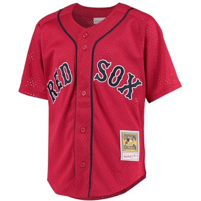 Shop Mitchell & Ness Youth  David Ortiz Red Boston Red Sox Cooperstown Collection Batting Practice Jersey
