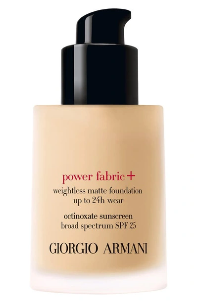 Shop Giorgio Armani Power Fabric+ Foundation Spf 25