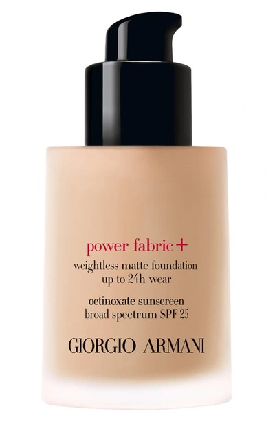 Shop Giorgio Armani Power Fabric+ Foundation Spf 25 In 3