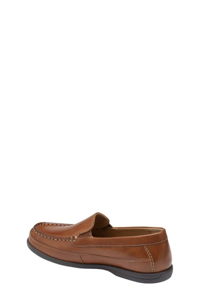 Johnston & Murphy Locklin Venetian Loafer In Tan Full Grain
