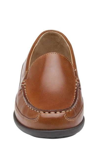 Johnston & Murphy Locklin Venetian Loafer In Tan Full Grain