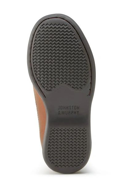 Johnston & Murphy Locklin Venetian Loafer In Tan Full Grain