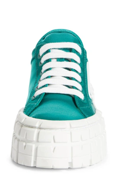 Shop Prada Logo Lug Platform Sneaker In Assenzio