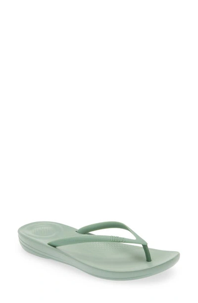 Shop Fitflop Iqushion Flip Flop In Bay Green