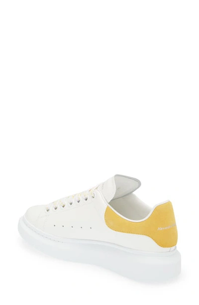 Shop Alexander Mcqueen Oversize Sneaker In White/ Pop Yellow