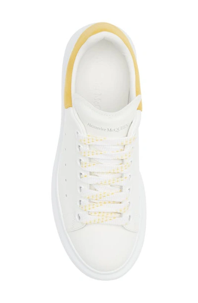 Shop Alexander Mcqueen Oversize Sneaker In White/ Pop Yellow