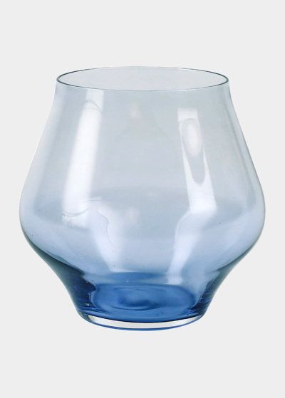 Shop Vietri Contessa Blue Stemless Wine Glass