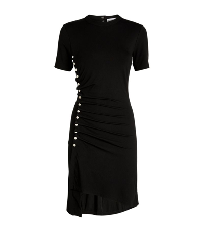 Shop Paco Rabanne Ruched Mini Dress In Black