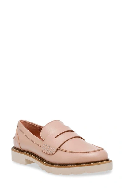 Anne Klein Emmy Womens Padded Insole Manmade Loafers In Blush