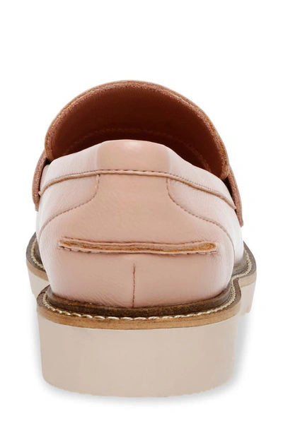 Anne Klein Emmy Womens Padded Insole Manmade Loafers In Blush