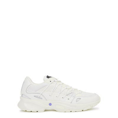 Shop Mcq By Alexander Mcqueen Aratana White Panelled Mesh Sneakers