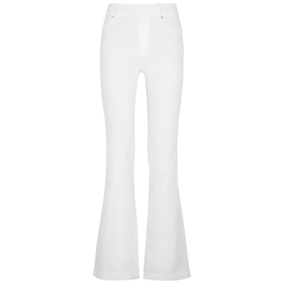 Shop Spanx White Flared Jeans
