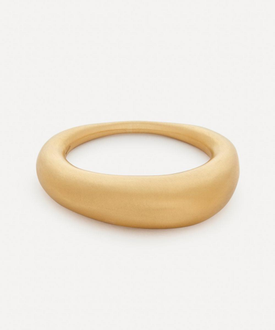 Nada Ghazal 18kt Gold Plated Rhodium Urban Pure Small Ring In Gold