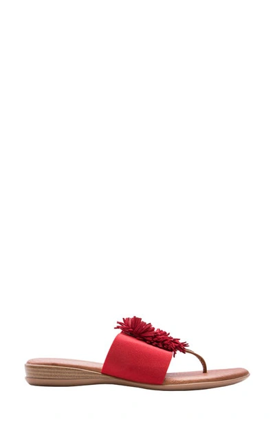 Shop Andre Assous Novalee Sandal In Red Fabric