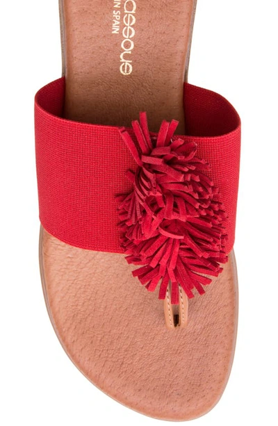 Shop Andre Assous Novalee Sandal In Red Fabric
