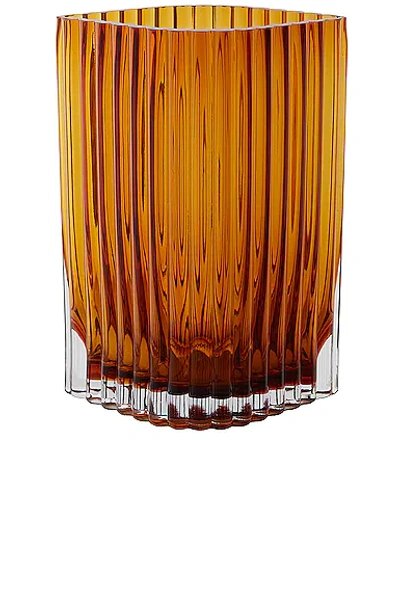 Shop Aytm Folium Vase In Amber