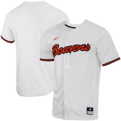 Nike White Oregon State Beavers Replica Full-button Baseball Jersey ...