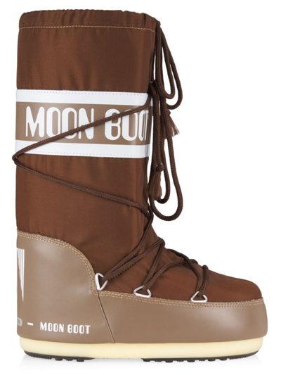 Shop Moon Boot Men's Icon Nylon Snow Boots In Shitake