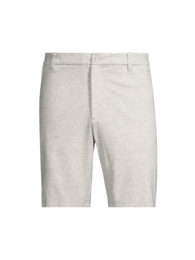 Shop Mizzen + Main Men's Proflex Knit Shorts In Light Grey Heather