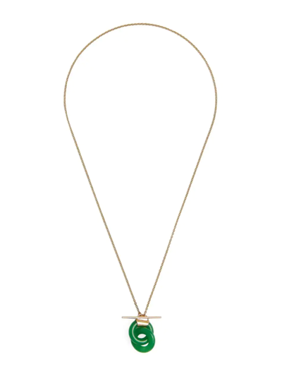 Shop Loren Stewart Women's 14k Yellow Gold & Jade Pendant Necklace