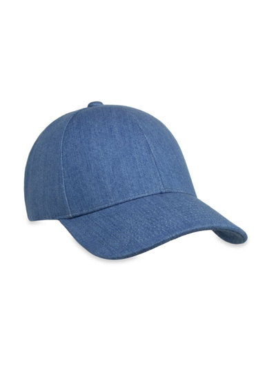 Shop Varsity Headwear Men's Denim Baseball Hat In Washed Blue Denim