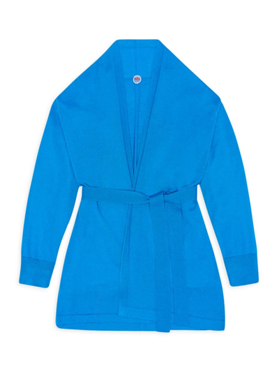 Shop The Row Little Girl's & Girl's Huey Cardigan In Azure Blue