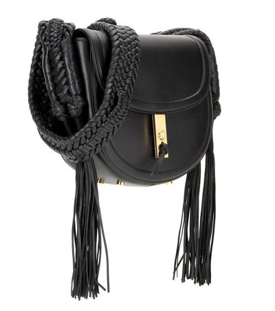 Shop Altuzarra Ghianda Bullrope Small Saddle Leather Shoulder Bag
