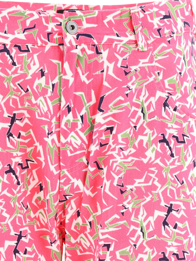 Shop Paccbet Jacquard Trousers In Pink