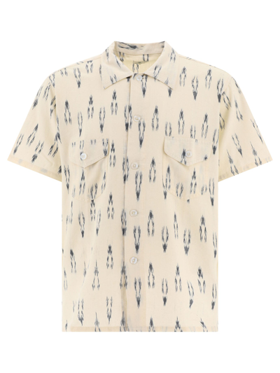 Shop South2 West8 Shirt With Chest Pocket In Beige
