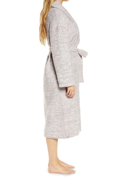 Shop Barefoot Dreams Cozychic® Unisex Robe In Heather Mauve Mist-pearl