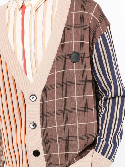 Shop Viktor & Rolf Multi-pattern Knit Cardigan In Multicolour