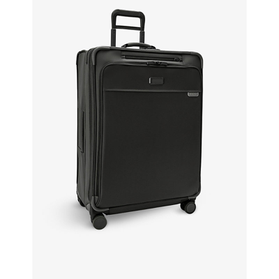 Shop Briggs & Riley Baseline Soft Shell 4-wheel Expandable 73.7cm In Black