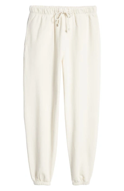 Shop Elwood Core Organic Cotton Brushed Terry Sweatpants In White