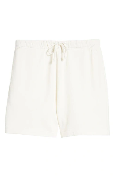 Shop Elwood Core Organic Cotton Brushed Terry Sweat Shorts In White