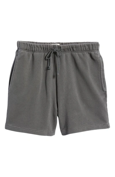 Shop Elwood Core Organic Cotton Brushed Terry Sweat Shorts In Grey