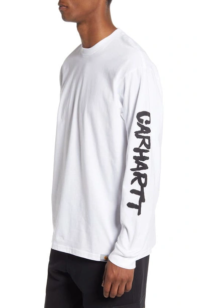 Shop Carhartt Rebirth Long Sleeve T-shirt In White