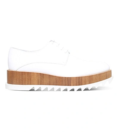 Shop Jil Sander Wedge Leather Loafers In White