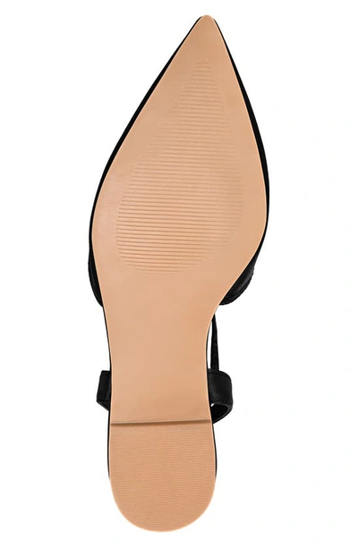 Journee Collection Lace-up Pointed-toe Flat In Black