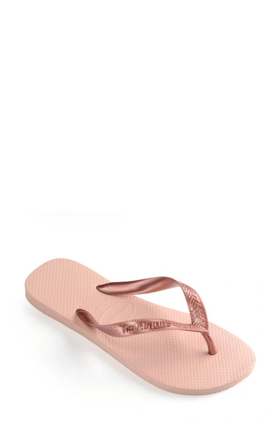 Shop Havaianas Top Tiras Flip Flop In Ballet Rose