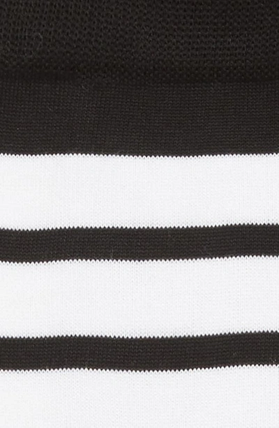 Shop Thom Browne Bar Stripe Socks In Black