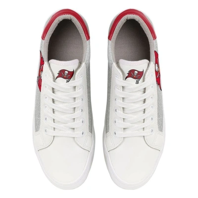 Shop Foco Tampa Bay Buccaneers Glitter Sneakers In White