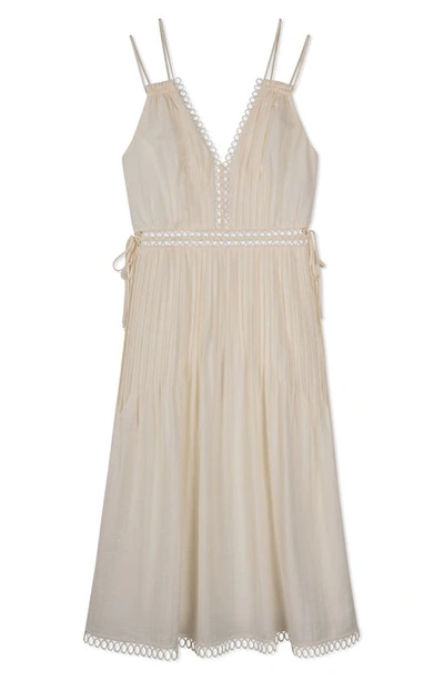 Shop Jonathan Simkhai Trista Summer Lace-up Dress In White