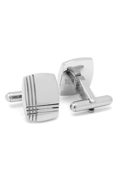 Shop Cufflinks, Inc Tartan Plaid Cuff Links In Silver