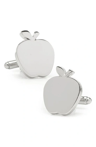 Shop Cufflinks, Inc Apple Cuff Links In Silver