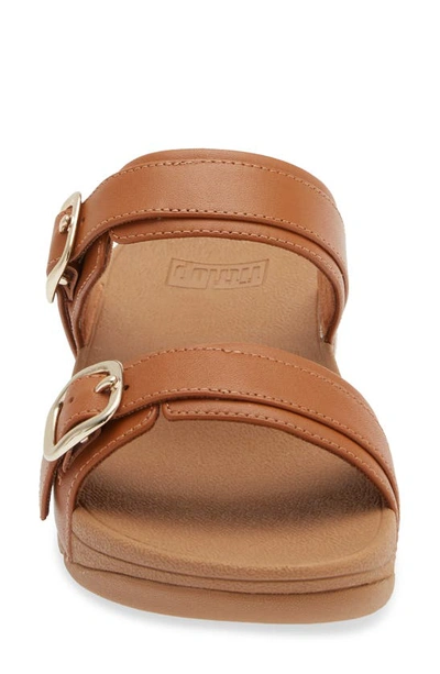Shop Fitflop Lulu Slide Sandal In Light Tan