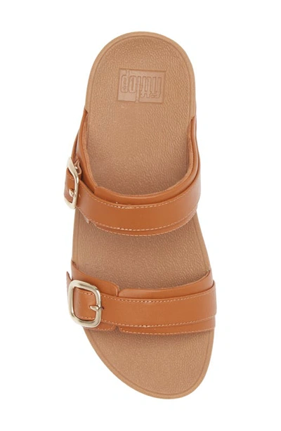 Shop Fitflop Lulu Slide Sandal In Light Tan