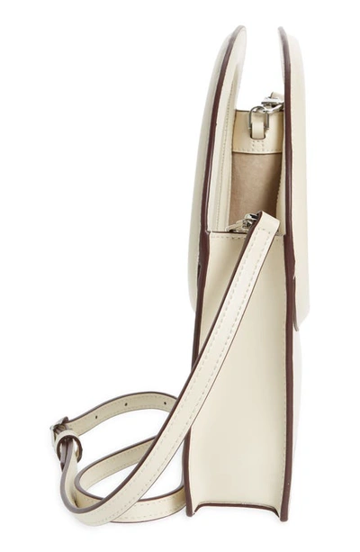 Staud Limone Leather Handbag In Cream